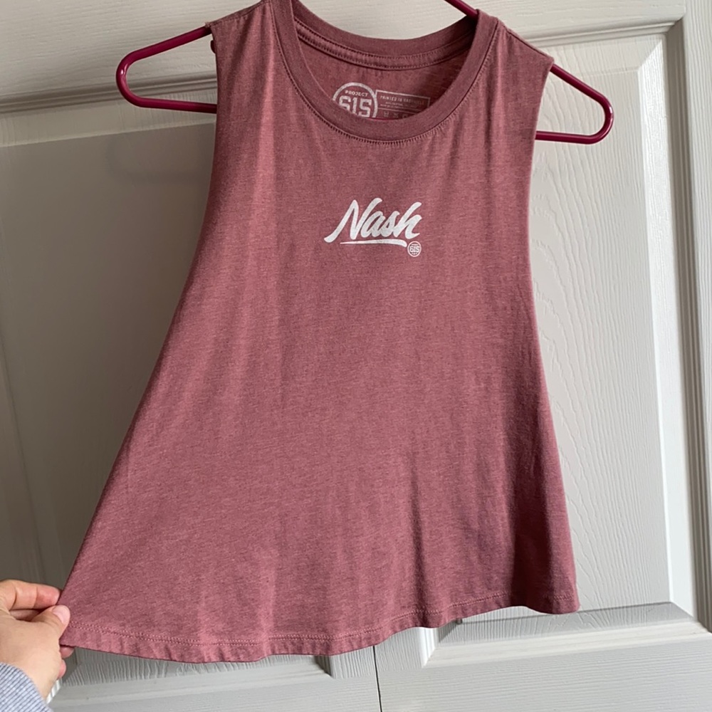 Cute cropped racer back high neck tank
